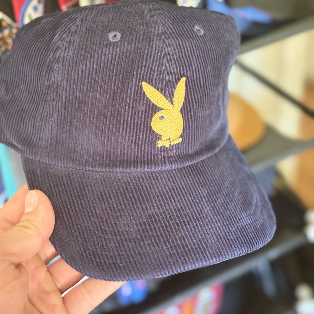 Playboy Bunny Pie Cord Dad Hat